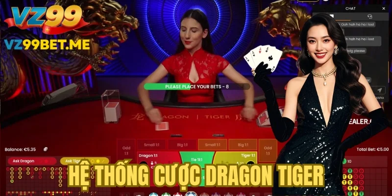 Hệ thống những kèo cược Dragon Tiger phổ biến